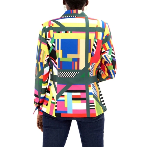 NWT Sassy Jones 3X Fiorella Blazer Abstract - Picture 4 of 9